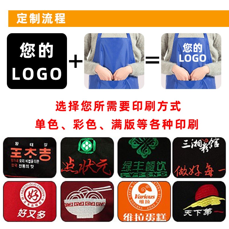 日式棉麻家用厨房围裙防油成人做饭罩衣工作服咖啡店服文艺围裙详情10