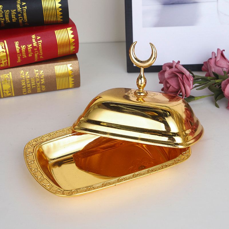 牛油盒金色细节图