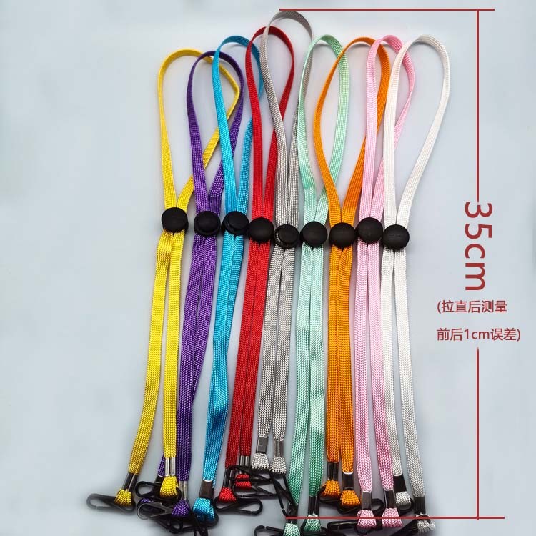 New Face Mask Anti-Loss Lanyard Children Anti-Le Color Windproof Rope Hat Sun Hat Necklace Rope details Picture