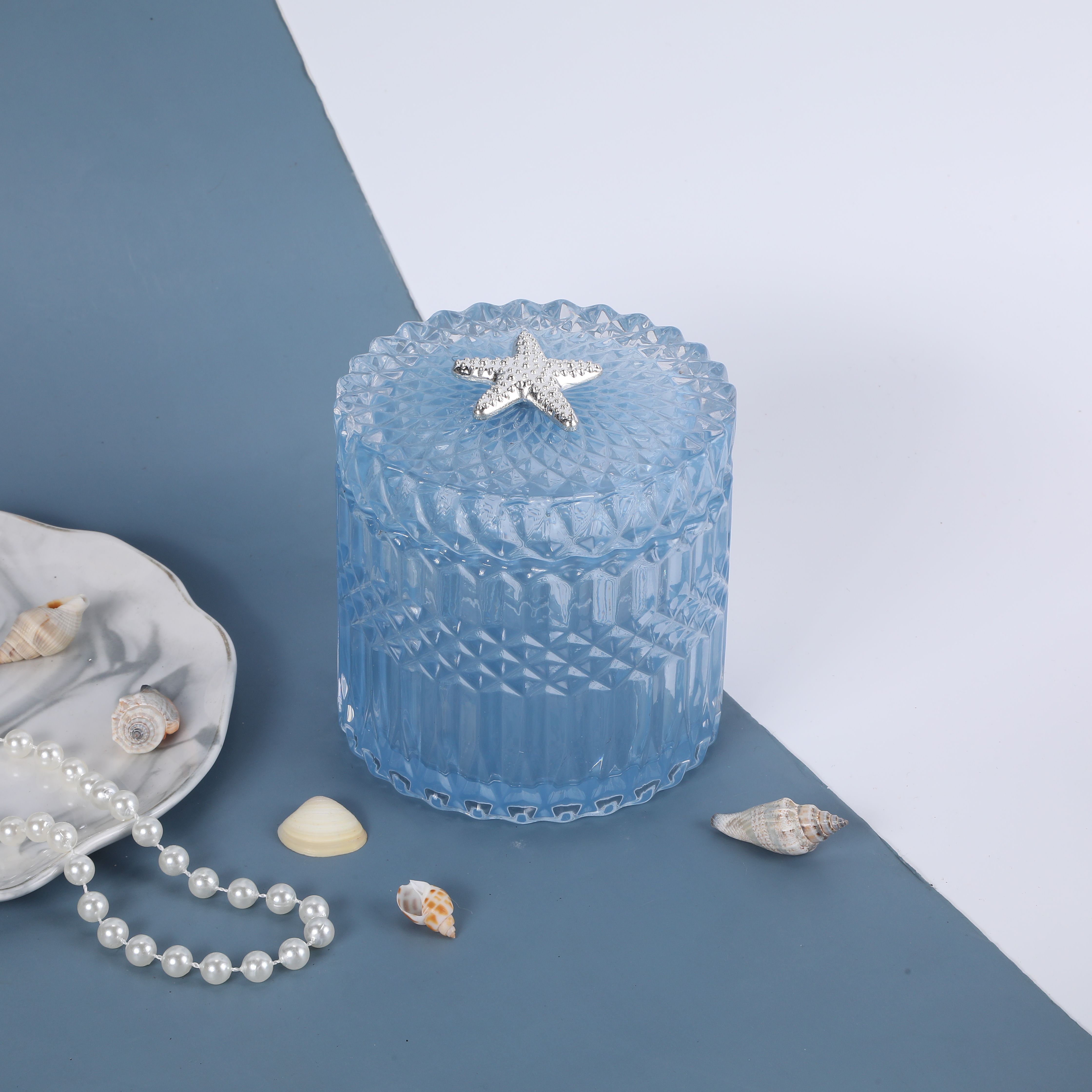 Cross-border e-commerce new classic cross-border e-commerce candy cans Fashion elegant home decoration candle table glass