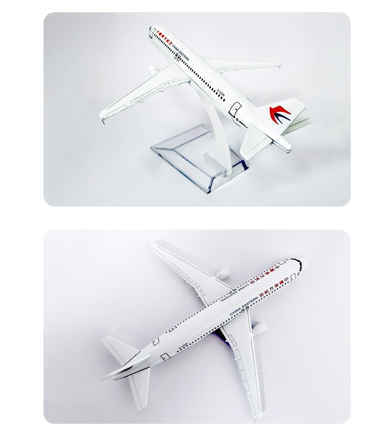 16cm东方航空飞机模型金属工艺品儿童玩具橱窗装饰物摆件波音空客飞机模型详情图9
