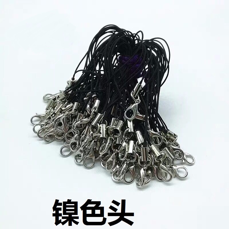 白K亮色龙虾扣手机绳 环保出口手机挂绳玩具配件详情图3