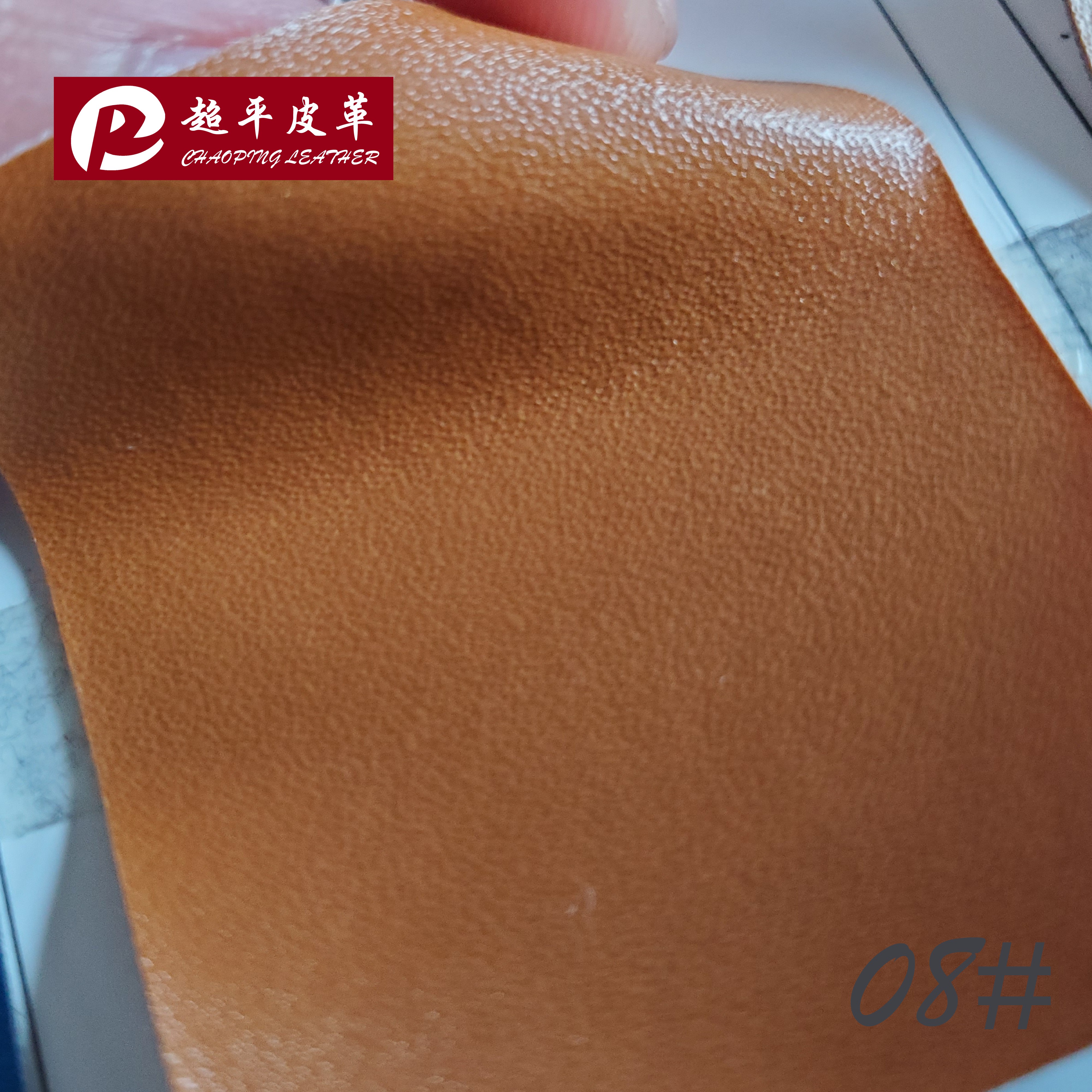 New in-stock PU leather eco-friendly fabric for luggage, B-100 texture PU leather with a skin-friendly touch, custom-made sofa fabric detail image 9