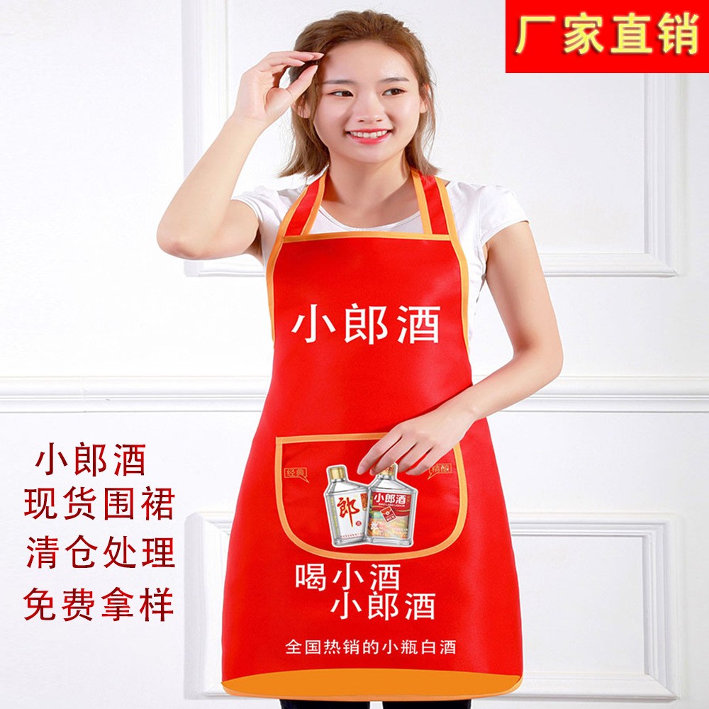 日式棉麻家用厨房围裙防油成人做饭罩衣工作服咖啡店服文艺围裙详情3