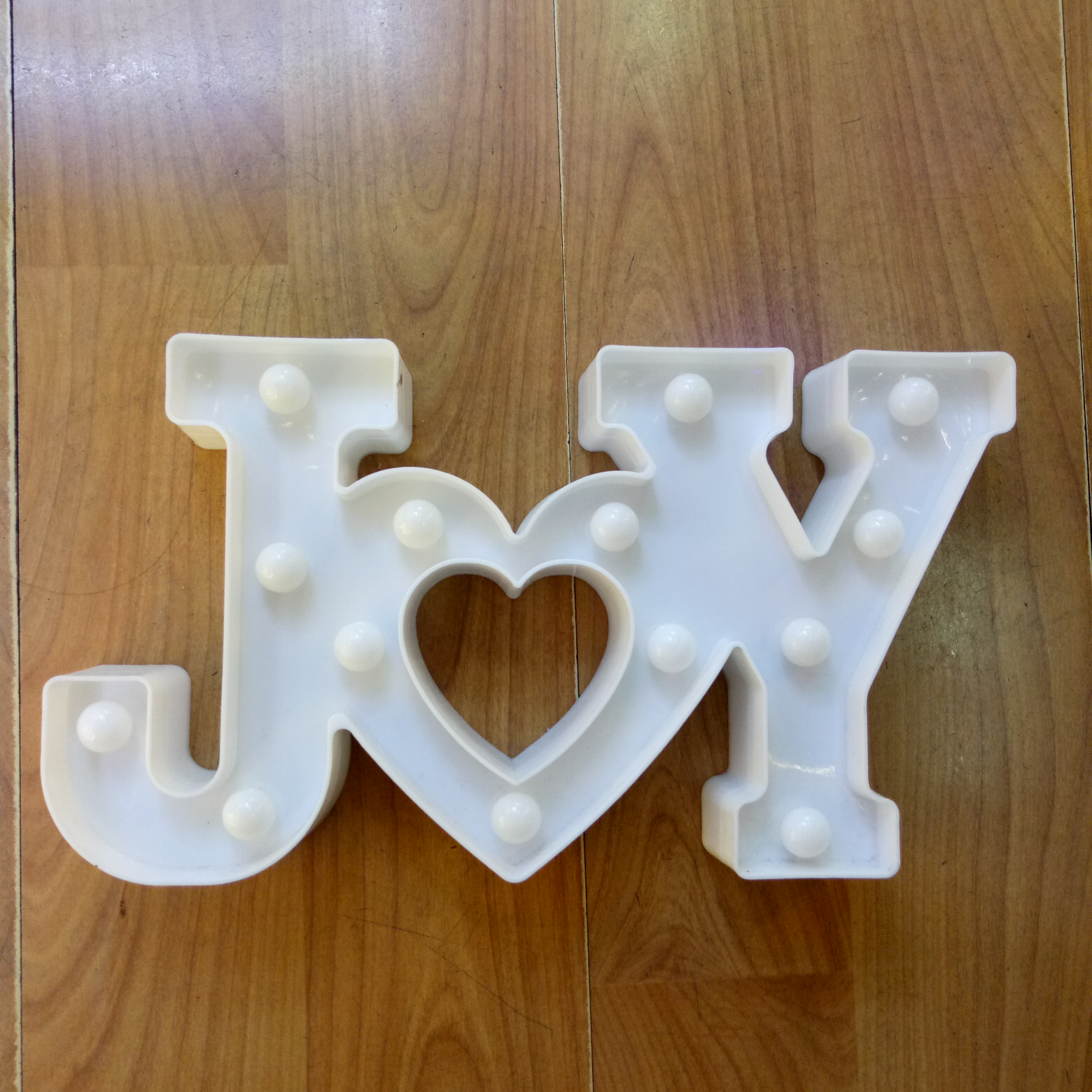 j❤y Integrated letter Lamp 046