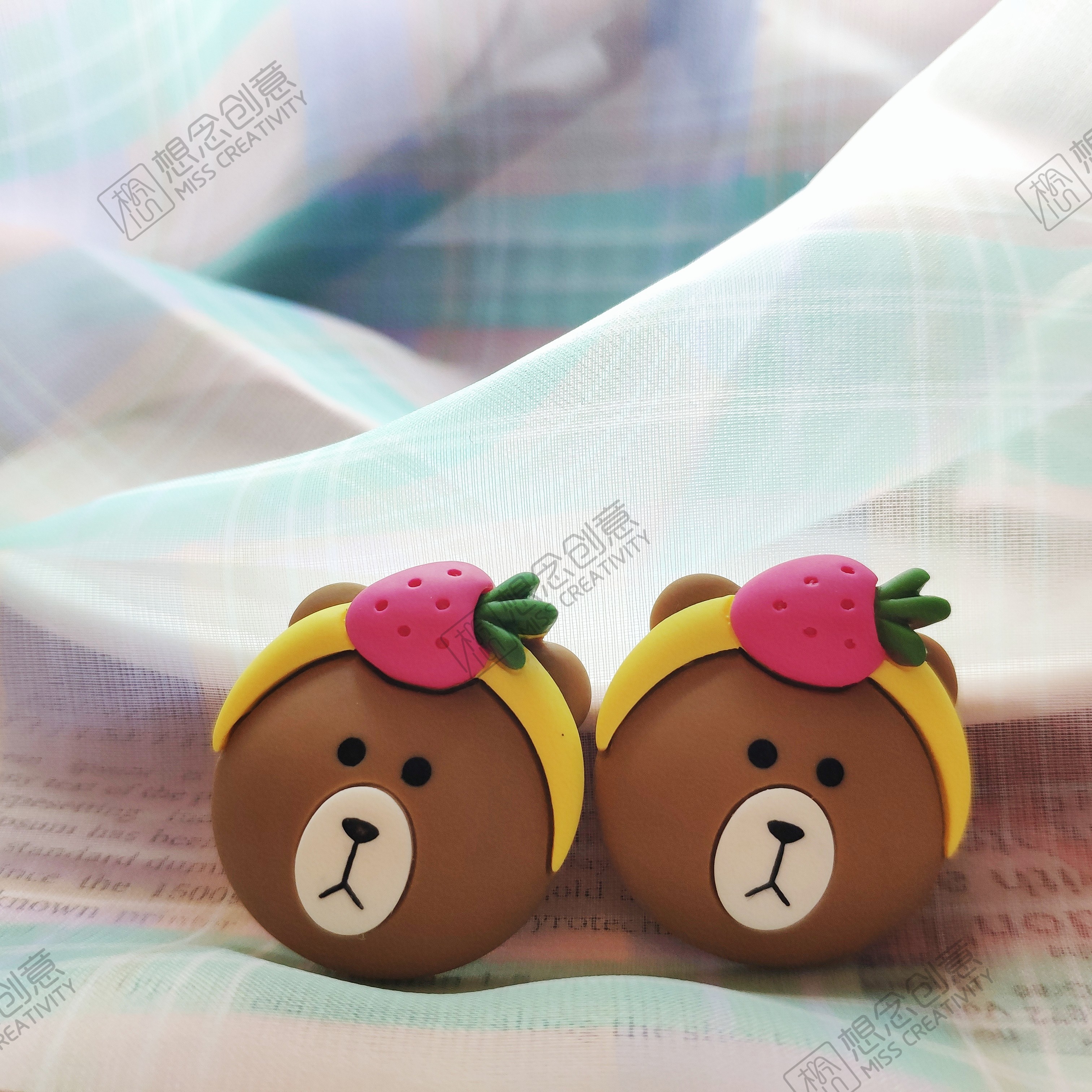 想念创意DIY胶点可爱形状动物配件文具玩具配饰笔配件套装创意手工制作书写工具ae133详情图1