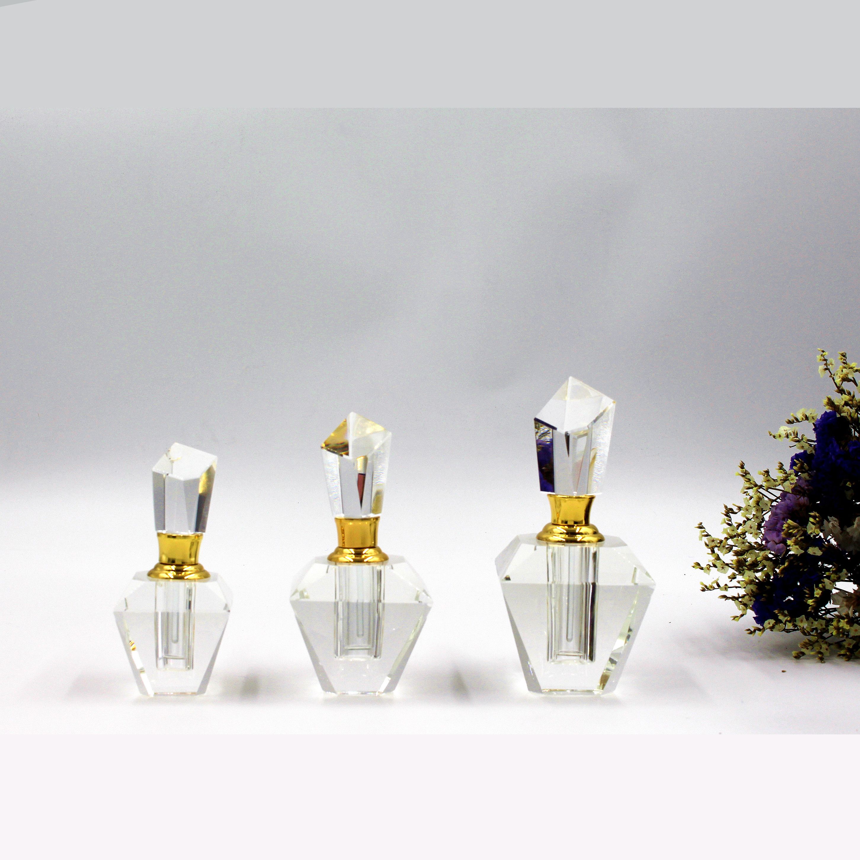 3 ml, 6 ml, 12 ml crystal perfume bottles