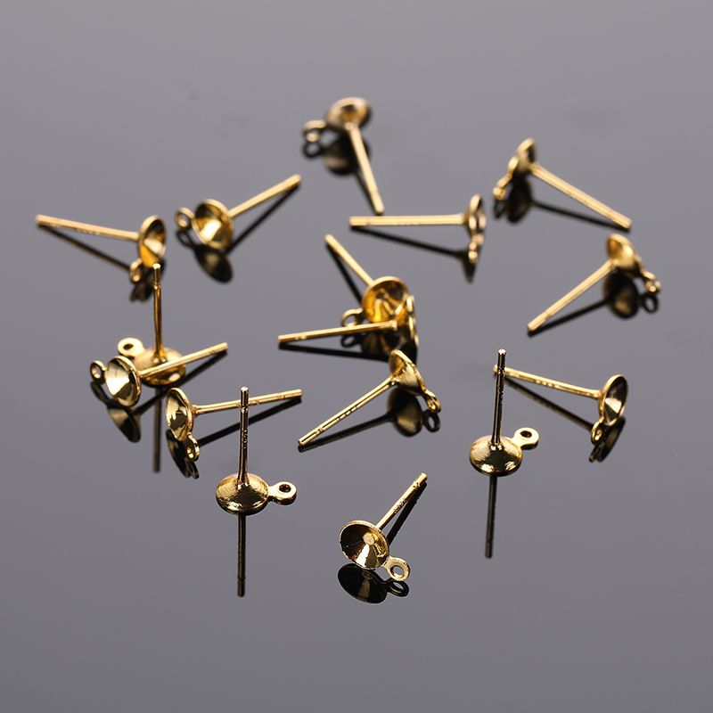 Copper 925 letched bowl needle with ring