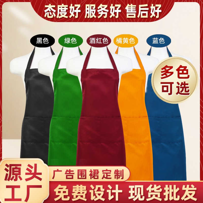 日式棉麻家用厨房围裙防油成人做饭罩衣工作服咖啡店服文艺围裙详情7