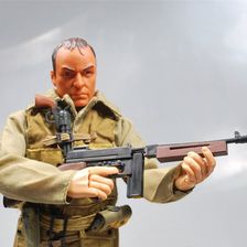 兵人模型 1： 6 美国大兵  二战美军上尉 汤姆森
