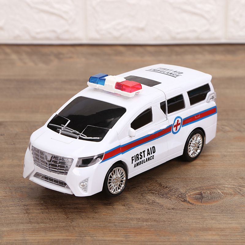 电动变形金刚机器人救护车模型玩具批发详情图1