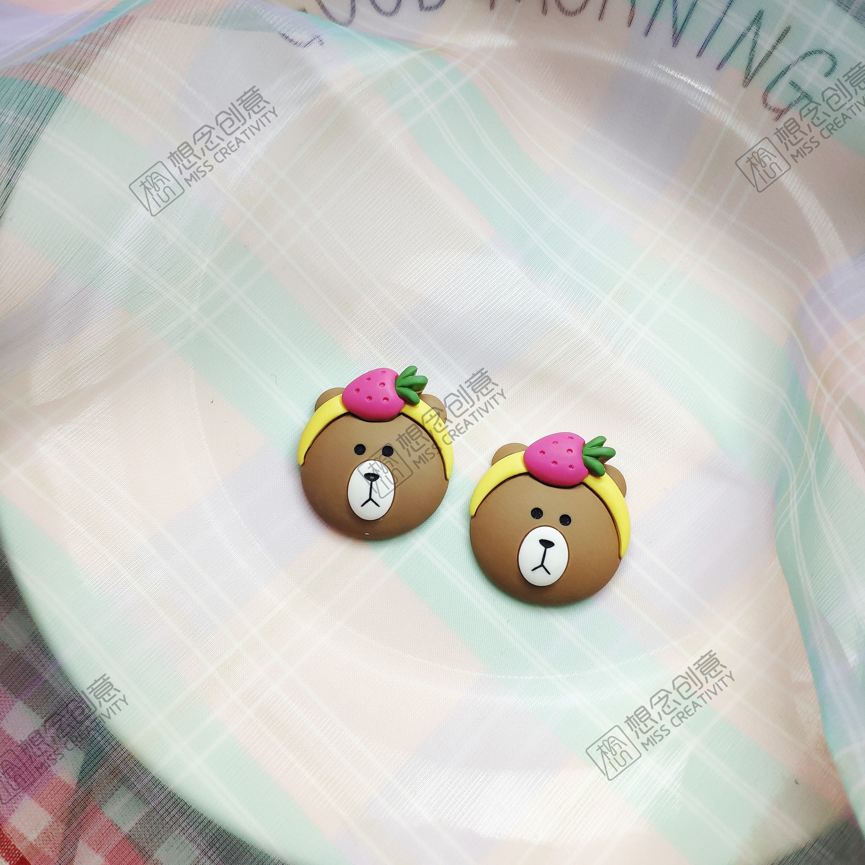 想念创意DIY胶点可爱形状动物配件文具玩具配饰笔配件套装创意手工制作书写工具ae133详情图2