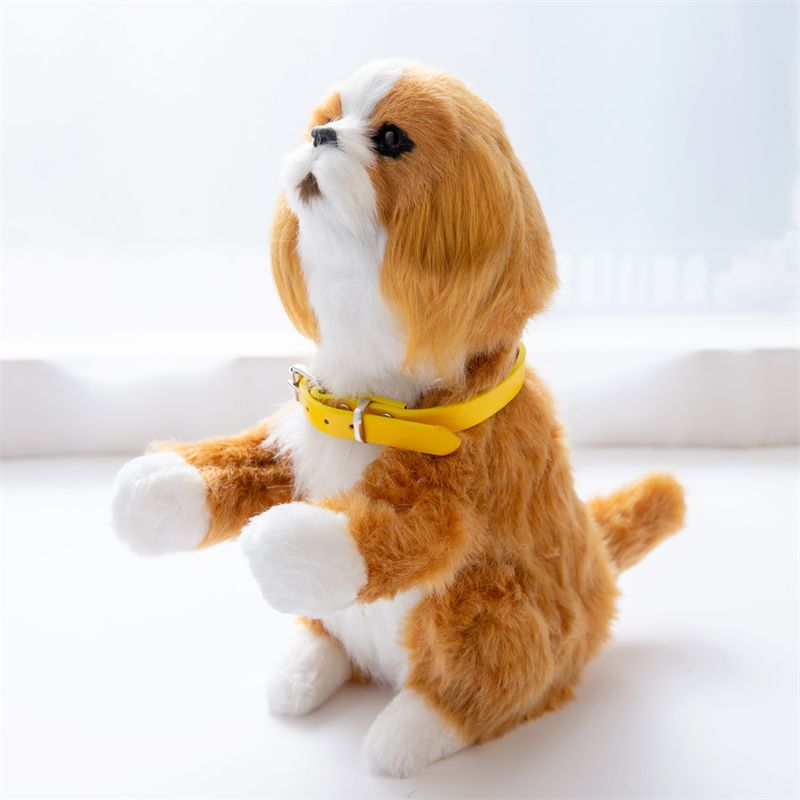 A dog with music wagging its tail, a dog shaking its head, an animal dog Item Picture