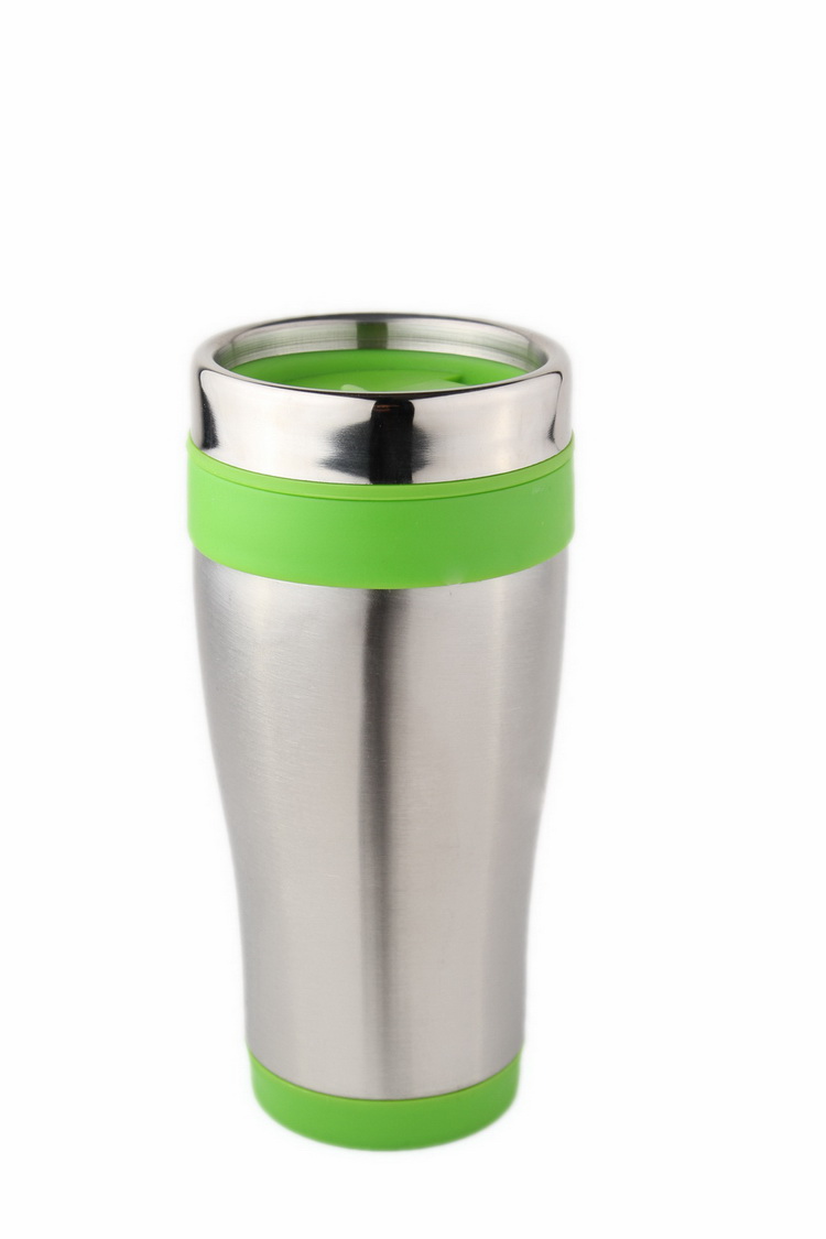 汽车杯 内塑料外不锈钢汽车水杯450ml产品图