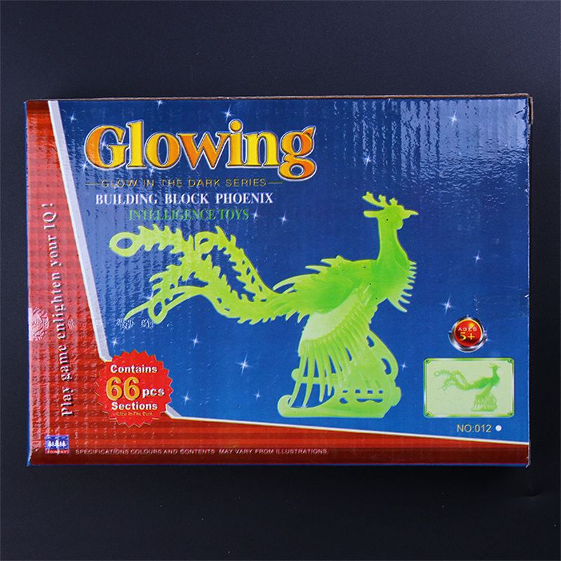 夜光拼装凤凰012动手锻炼凤凰拼装夜光贴