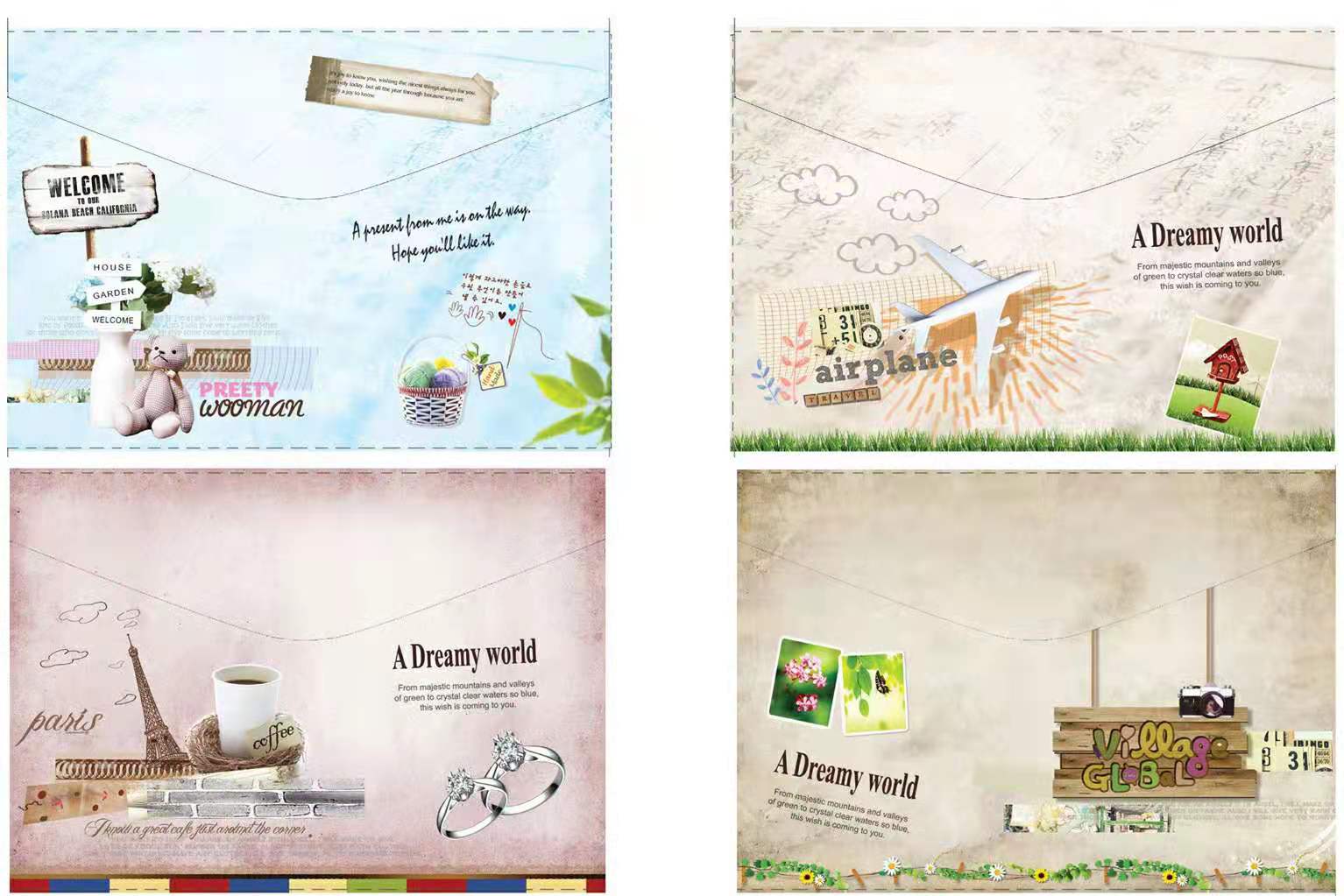 A4 student bags, file bags, information bags Item Picture