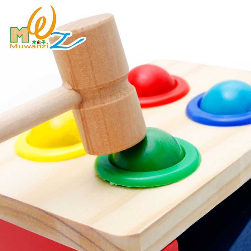 Wooden ball table for children's intelligence and early education, color-matched toys, factory direct sales Specification image