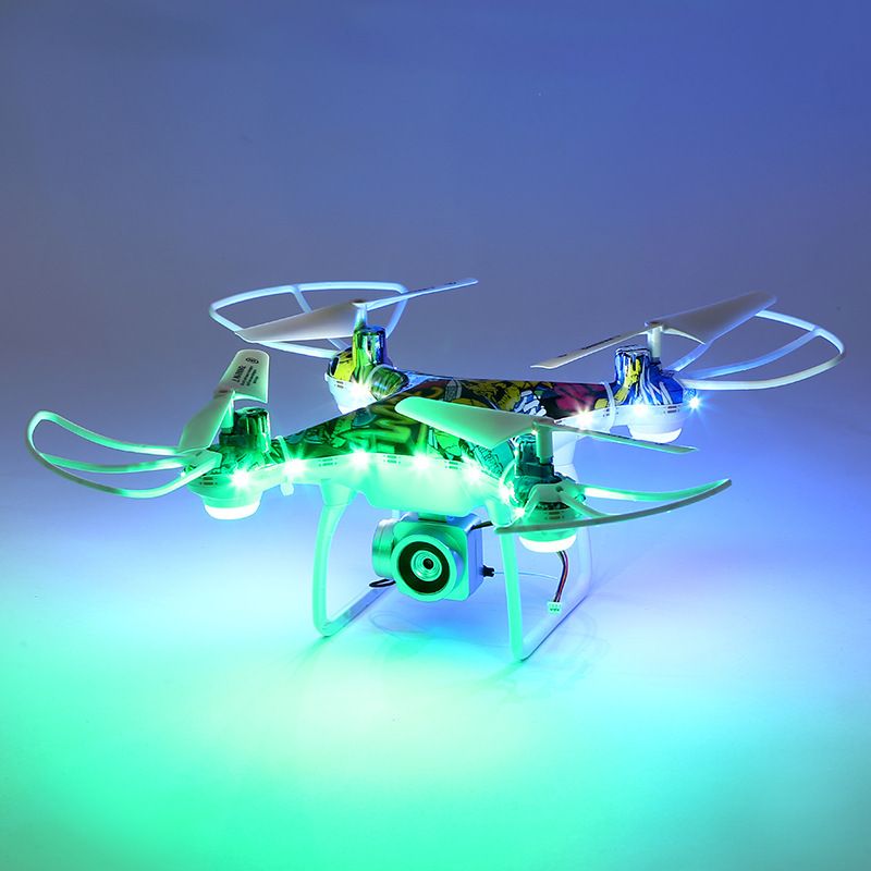 抗压遥控飞机儿童玩具直升机高清摄像四轴飞机玩具批发彩绘
