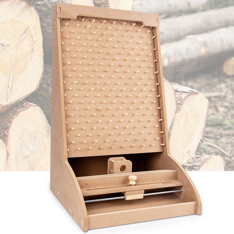 Children's educational wooden ball catching toy ball catching machine parent-child interaction sense training eye coordination toy Specification drawing