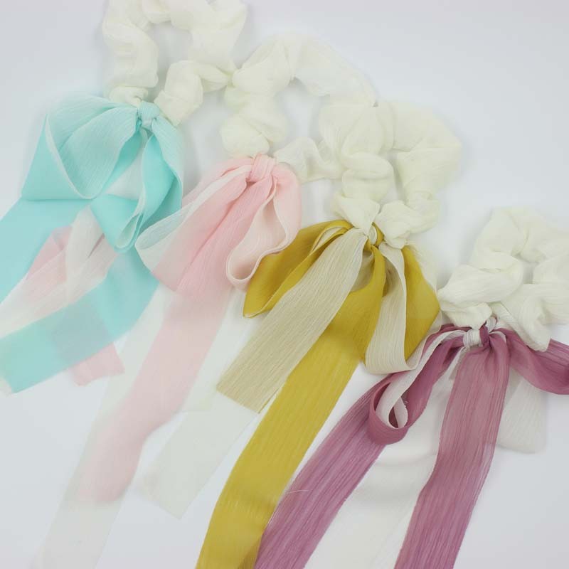 Bow, ribbon, hair tie, ponytail, super fairy-like hair tie, hair band, summer 2021 new headwear detail image 2