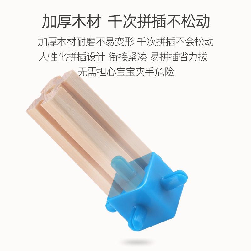 Colorful children's toys, building blocks, wooden three-dimensional jigsaw puzzles, wooden assembly models, house assembly, educational toys details Picture