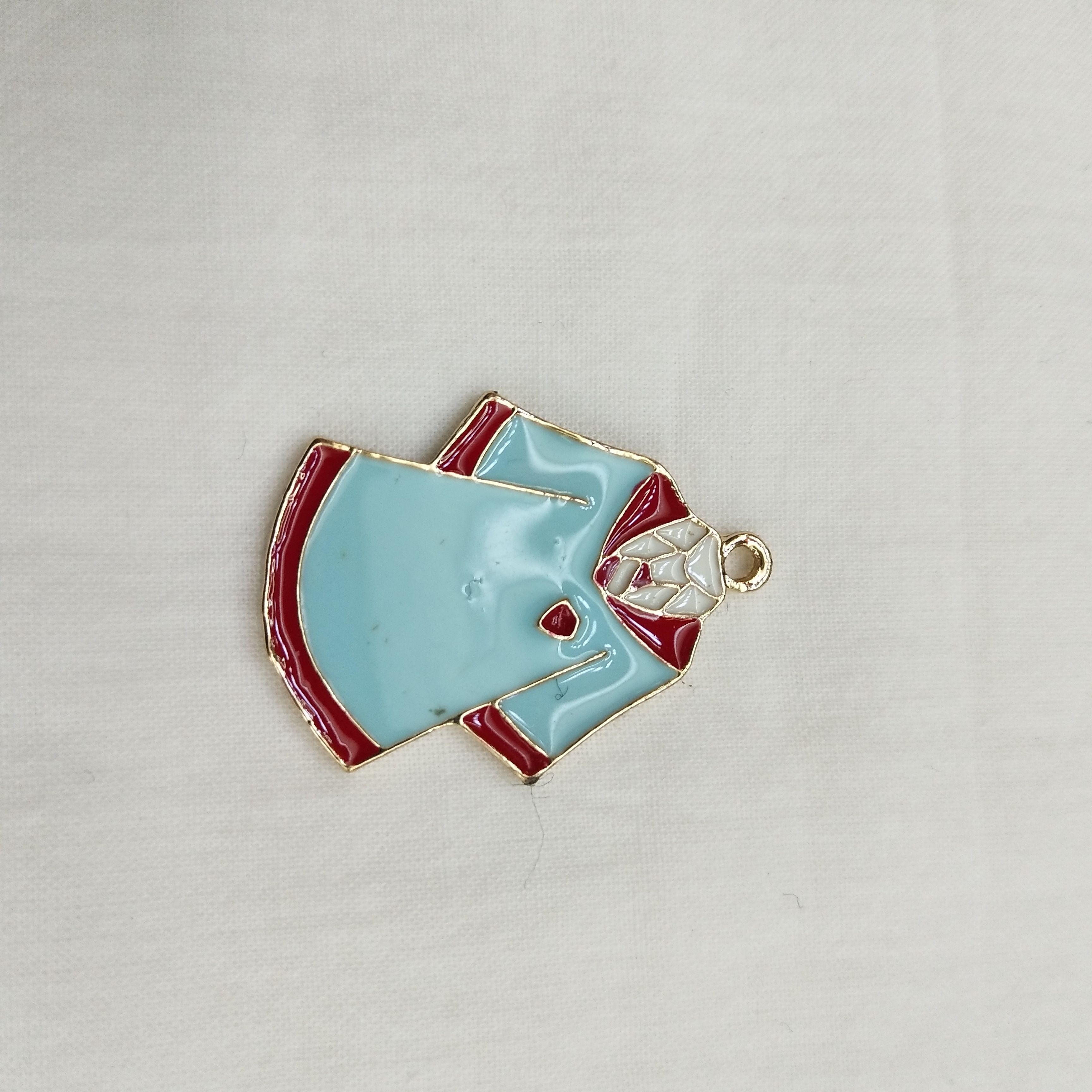 DIY handmade jewelry accessories, alloy simple single oil-dripping clothes, cartoon pendants, decorative earrings (100ps/ pack)