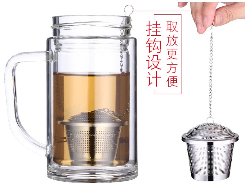304不锈钢茶球 不锈钢茶叶过滤器 泡茶器 味宝 卤料球煲汤调料球详情图7