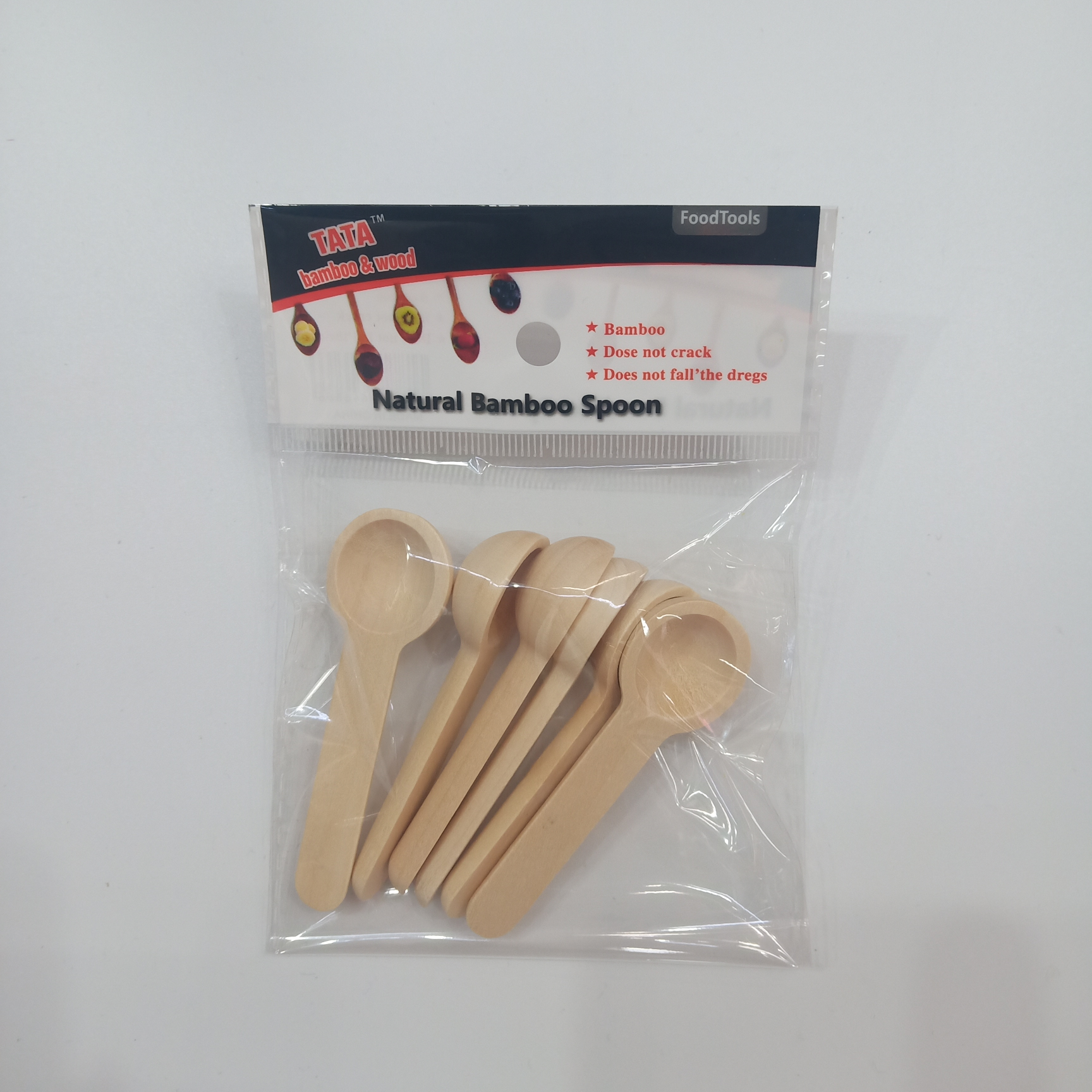 6pcs small salt spoon full figure