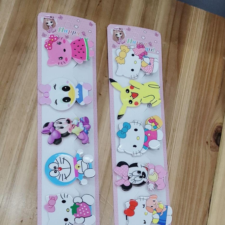 儿童饰品爆款卡通盘发发夹儿童头饰发夹BB夹十对装卡通亚克力丫夹2