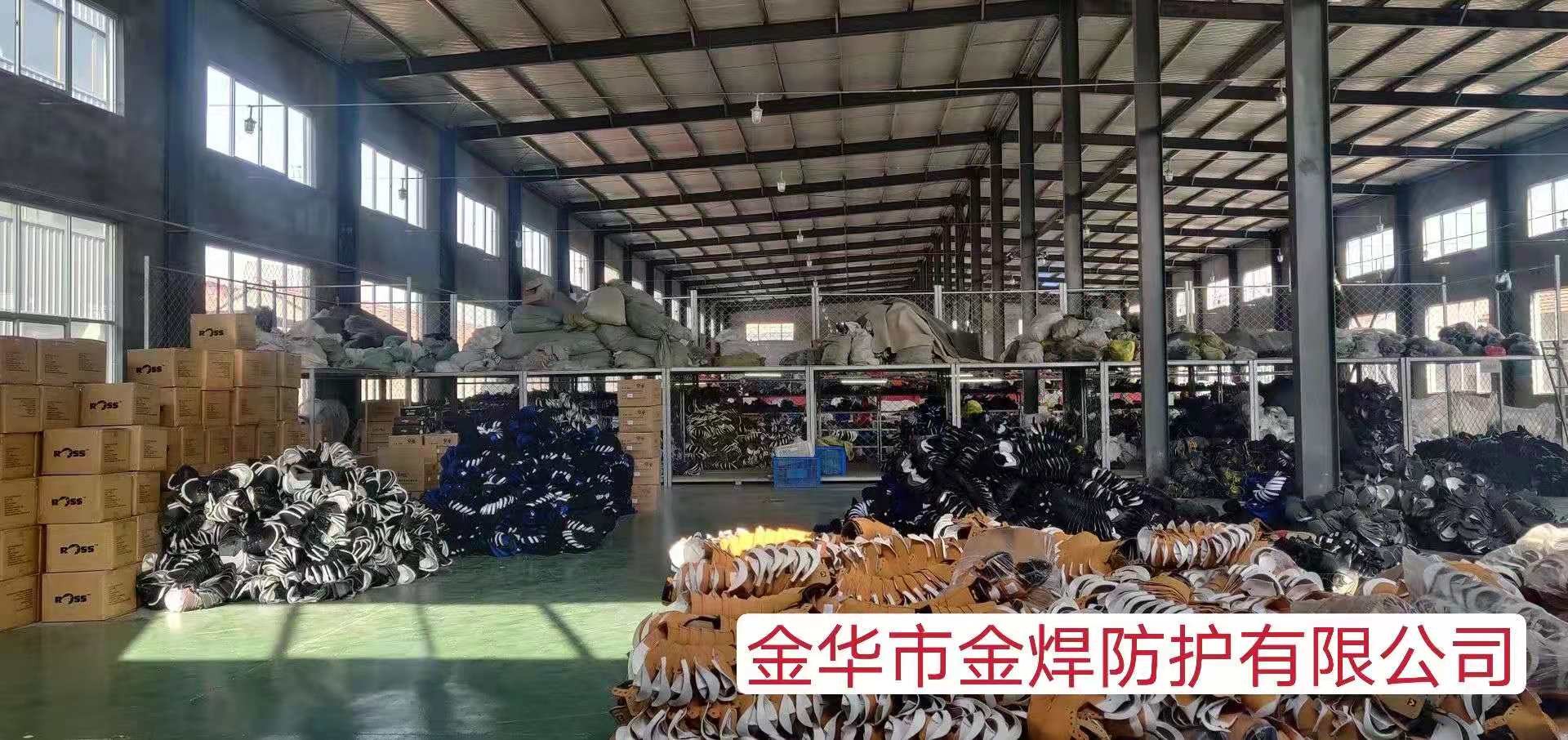 黄色牛反绒高帮双钢防砸防刺穿劳保鞋详情图7
