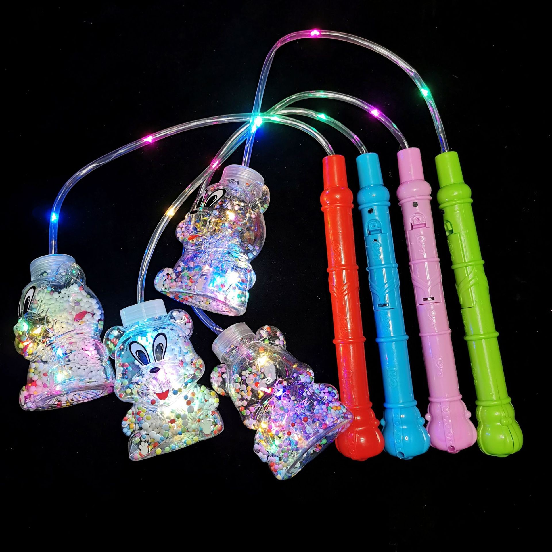 地摊货源 手提波波球手提灯笼发光灯笼圆球星星款详情图5