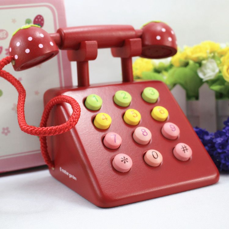 Children play every home pink simulation telephone girl toys kindergarten toys Children's Day gifts wholesale customization full figure