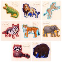 Cross-border three-dimensional animal jigsaw puzzle toys children's puzzle wooden baby early education wooden toys wholesale