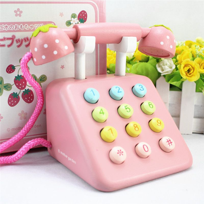 Children play every home pink simulation telephone girl toys kindergarten toys Children's Day gifts wholesale customization Specification drawing