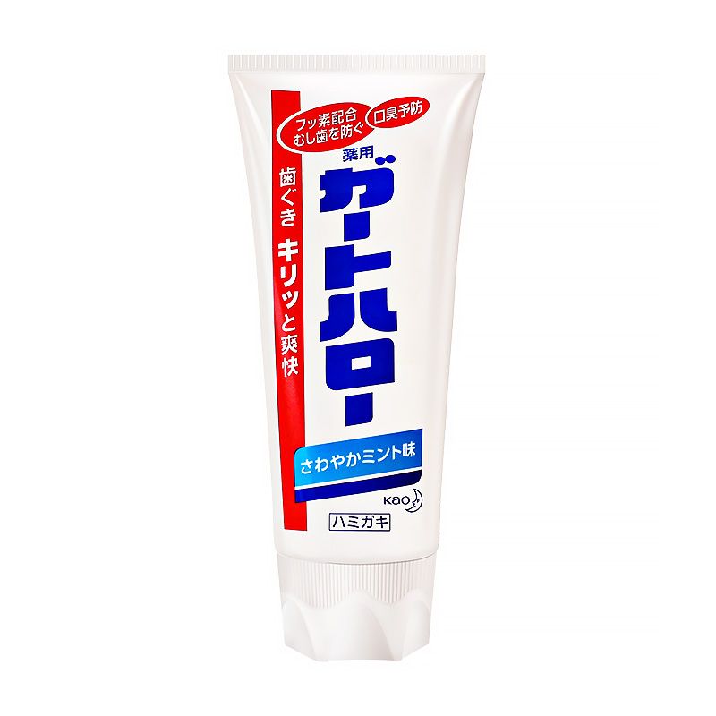 日本KAO花王大白牙膏 美白薄荷味口气清新去黄去牙垢亮白去渍165g