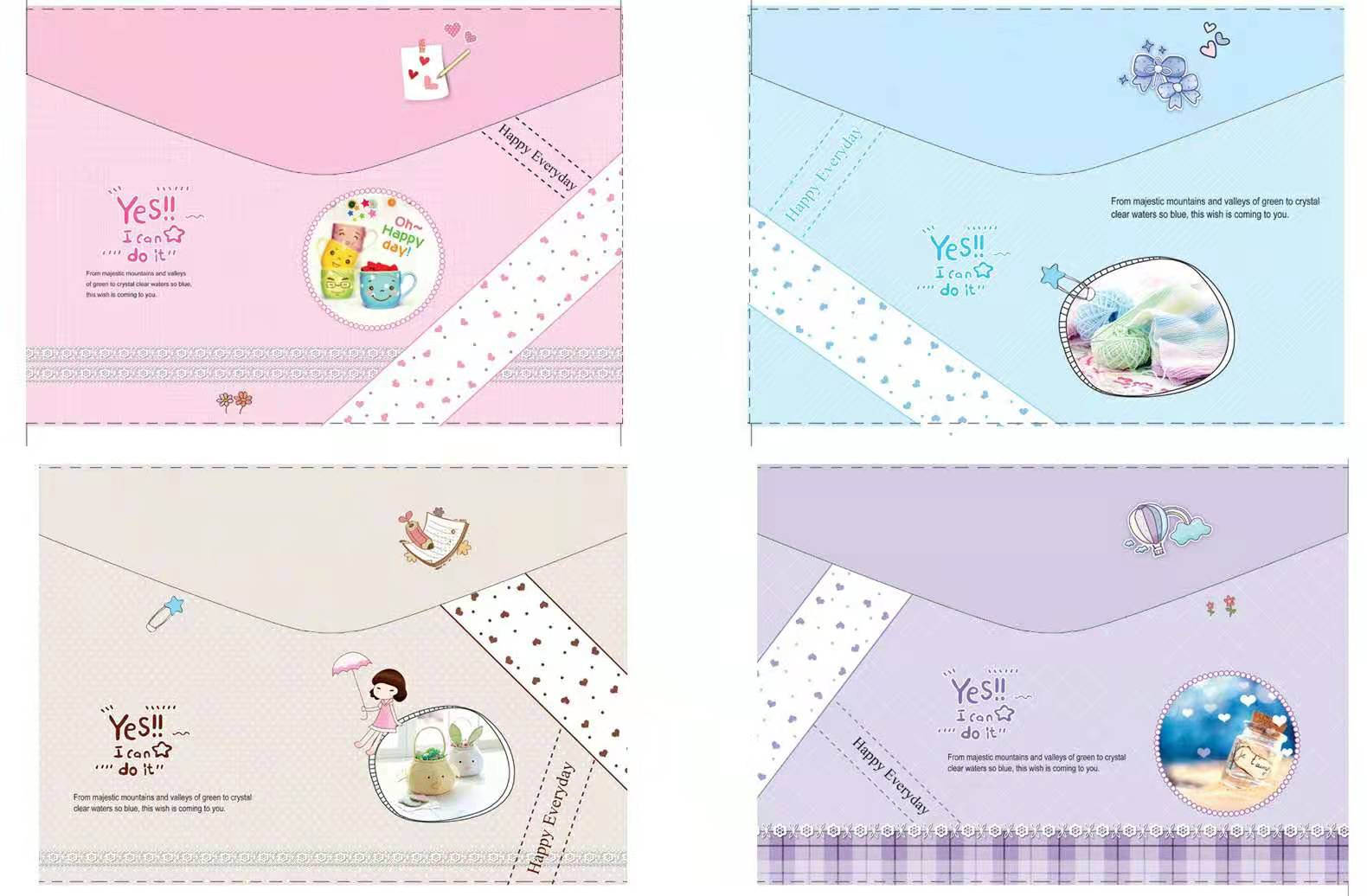 A4 student bags, file bags, information bags, cartoon bags details Picture