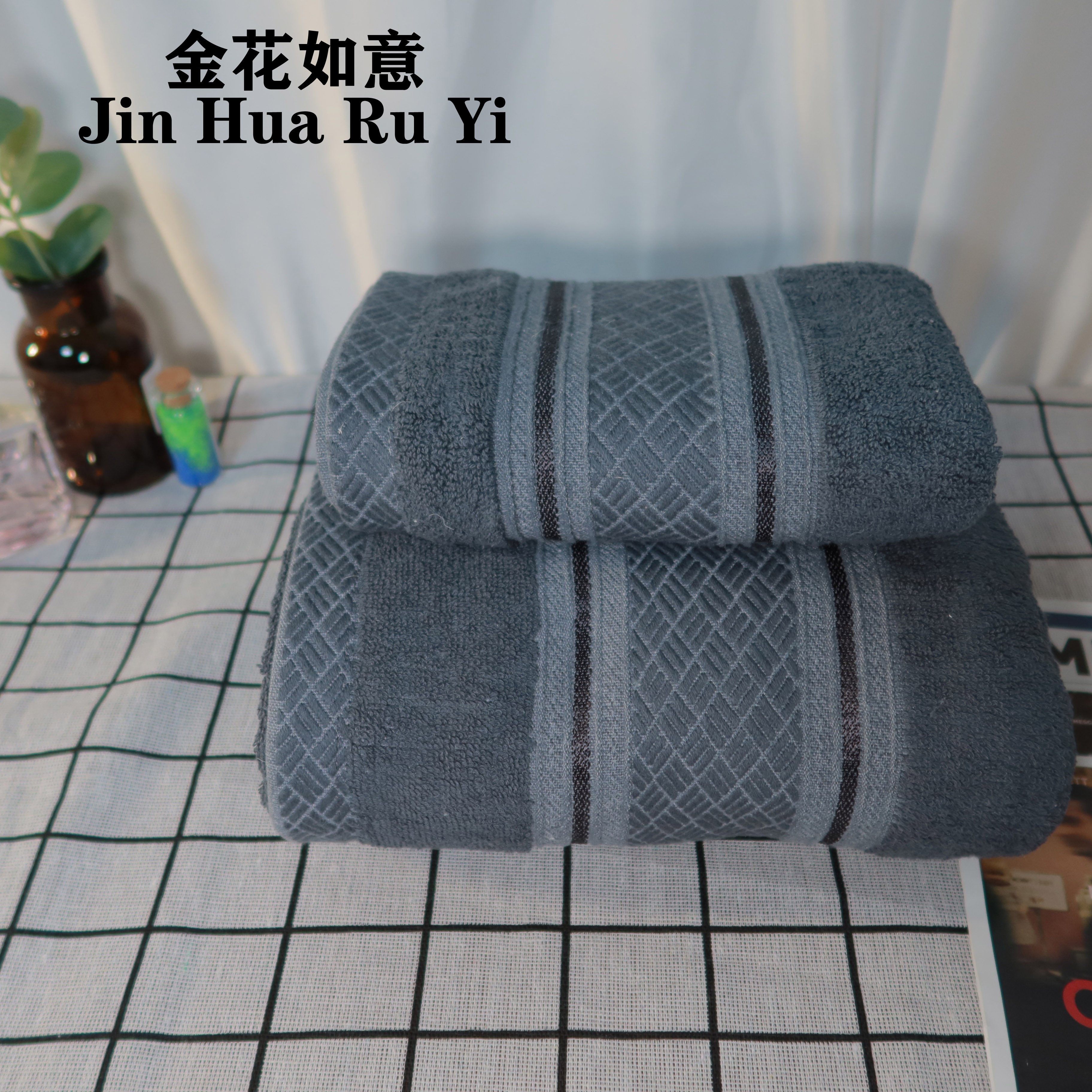 Straw mat satin style face wash and bath household towel cover, pure cotton absorbent and non-fading, soft for adults, men and women, couple face towels, towel mixed color wholesale detail image 5