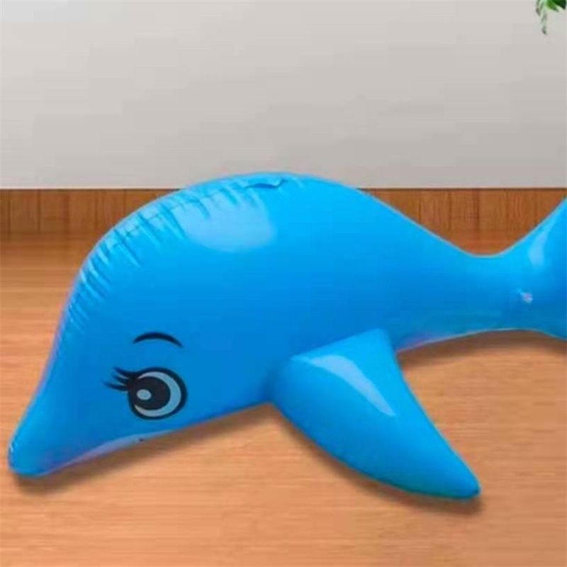 水上充气坐骑海豚鱼儿童游泳圈泳池戏水玩具充气玩具详情图2