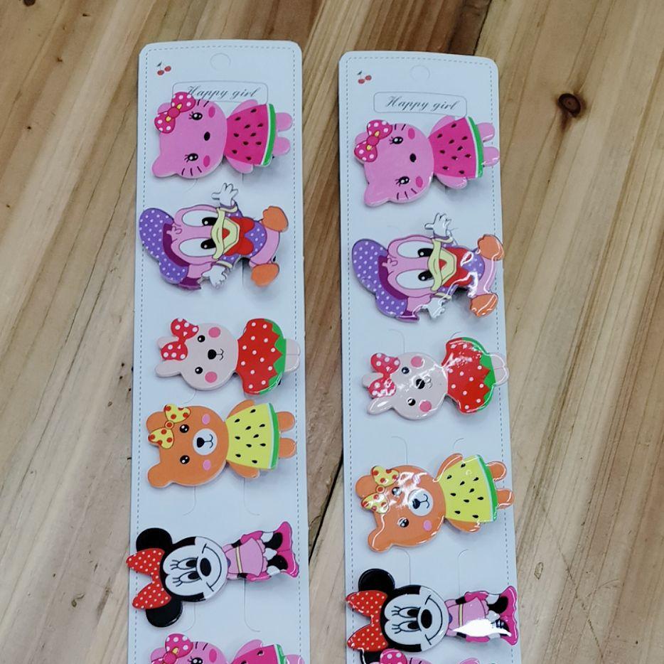儿童饰品爆款卡通盘发发夹儿童头饰发夹BB夹十个亚克力丫夹1