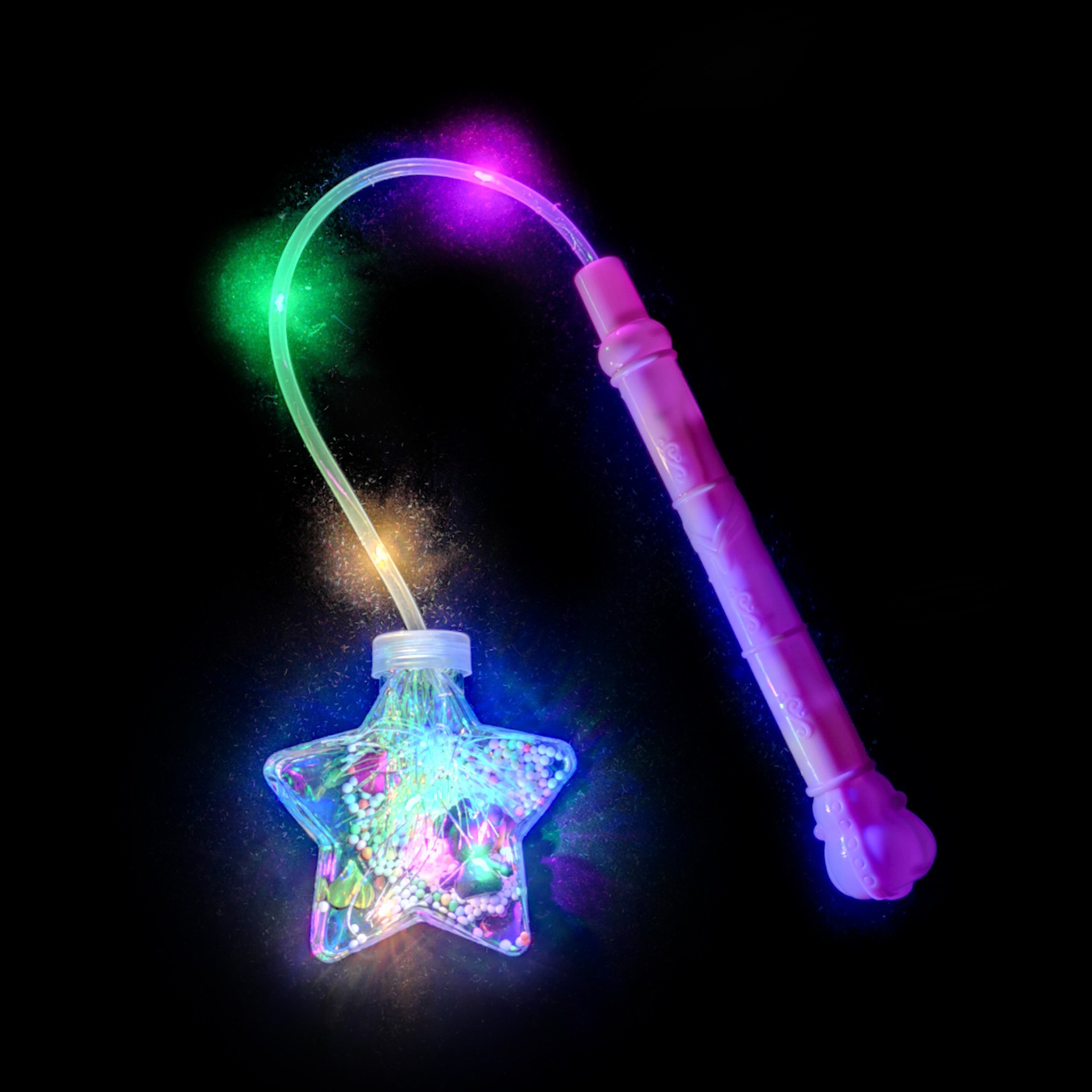 地摊货源 手提波波球手提灯笼发光灯笼圆球星星款详情图4