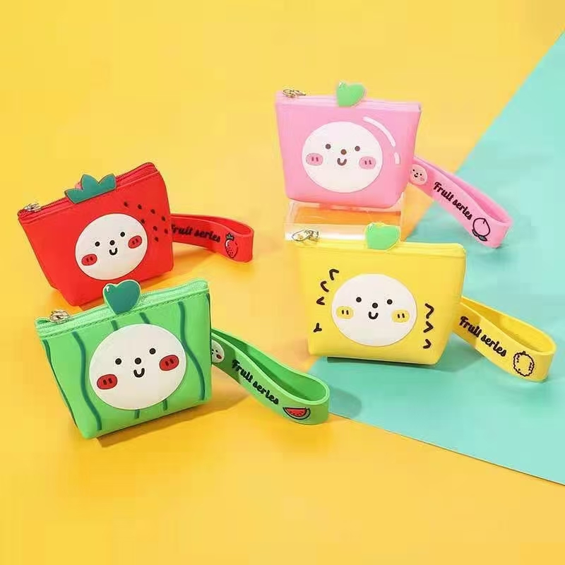 Stereo silicone small bag string keychain series 5