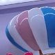 Hot air balloon trumpet blue thumbnail