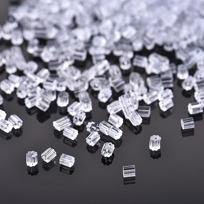 Wholesale of iy jewelry, earrings, earring accessories, anti-drop silicone behind ear plugs, high-end ear stud plugs, and plastic transparent ear plugs details Picture