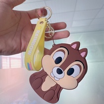 Stereoscopic silicone keychain series plus string 12