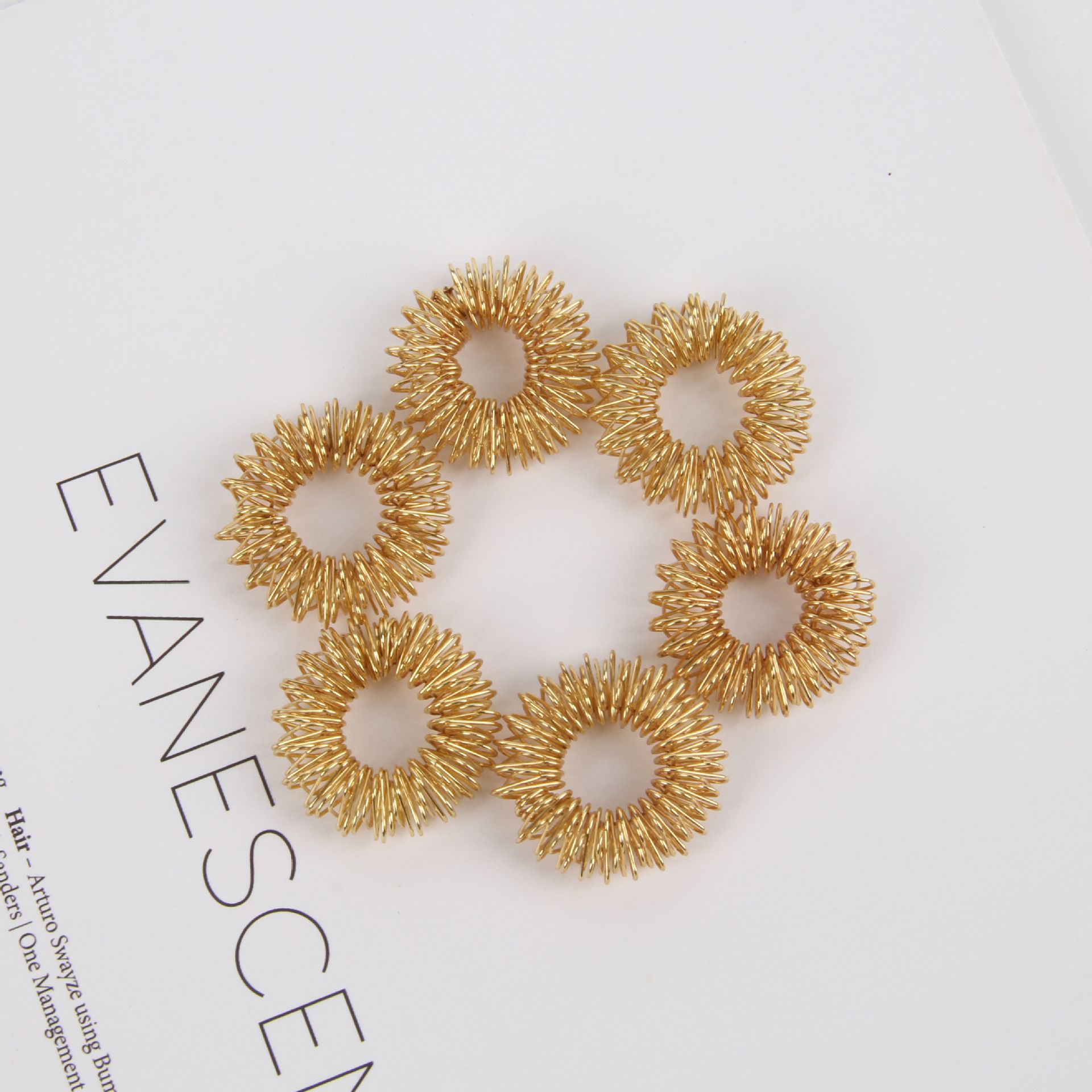 迷你弹簧 解压手指按摩环 手指按摩器 多色迷你弹簧指环按摩圈弹簧圈铁NO1卖点玩具