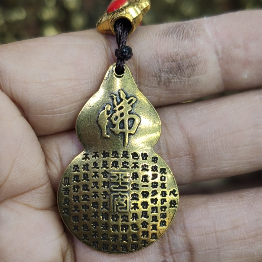 Calabaza tipo corazón sutra colgante