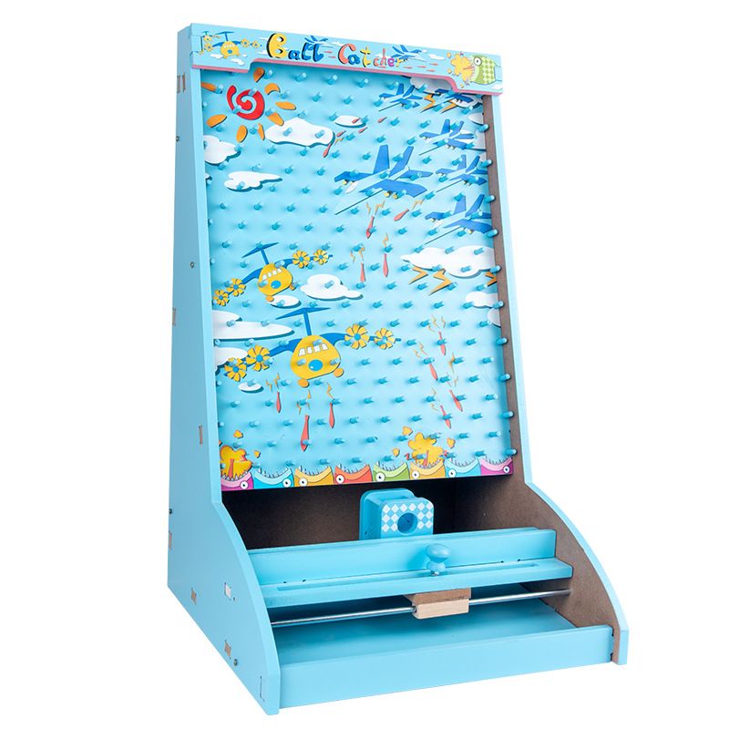 Children's educational wooden ball catching toy ball catching machine parent-child interaction sense training eye coordination toy Application Scenario