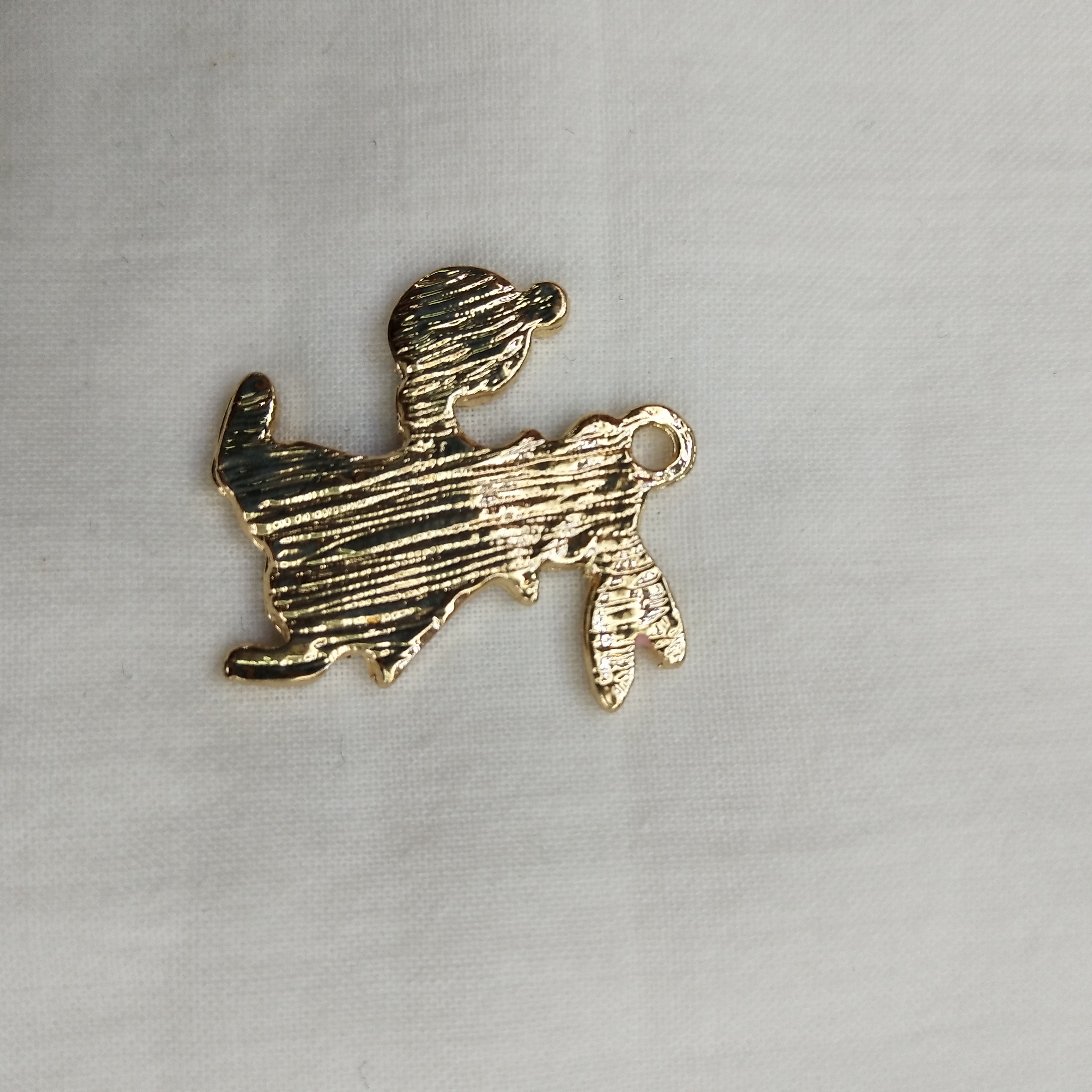 DIY handcrafted jewelry accessories: Alloy, simple single oil-dripping cartoon pendant, decorative earrings (100ps per pack), rabbit animal detail image 1