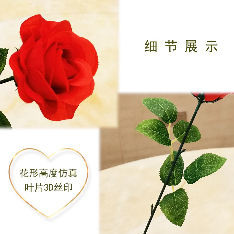 仿真玫瑰花假花装饰花布置婚庆墙背景墙人造假花详情图8