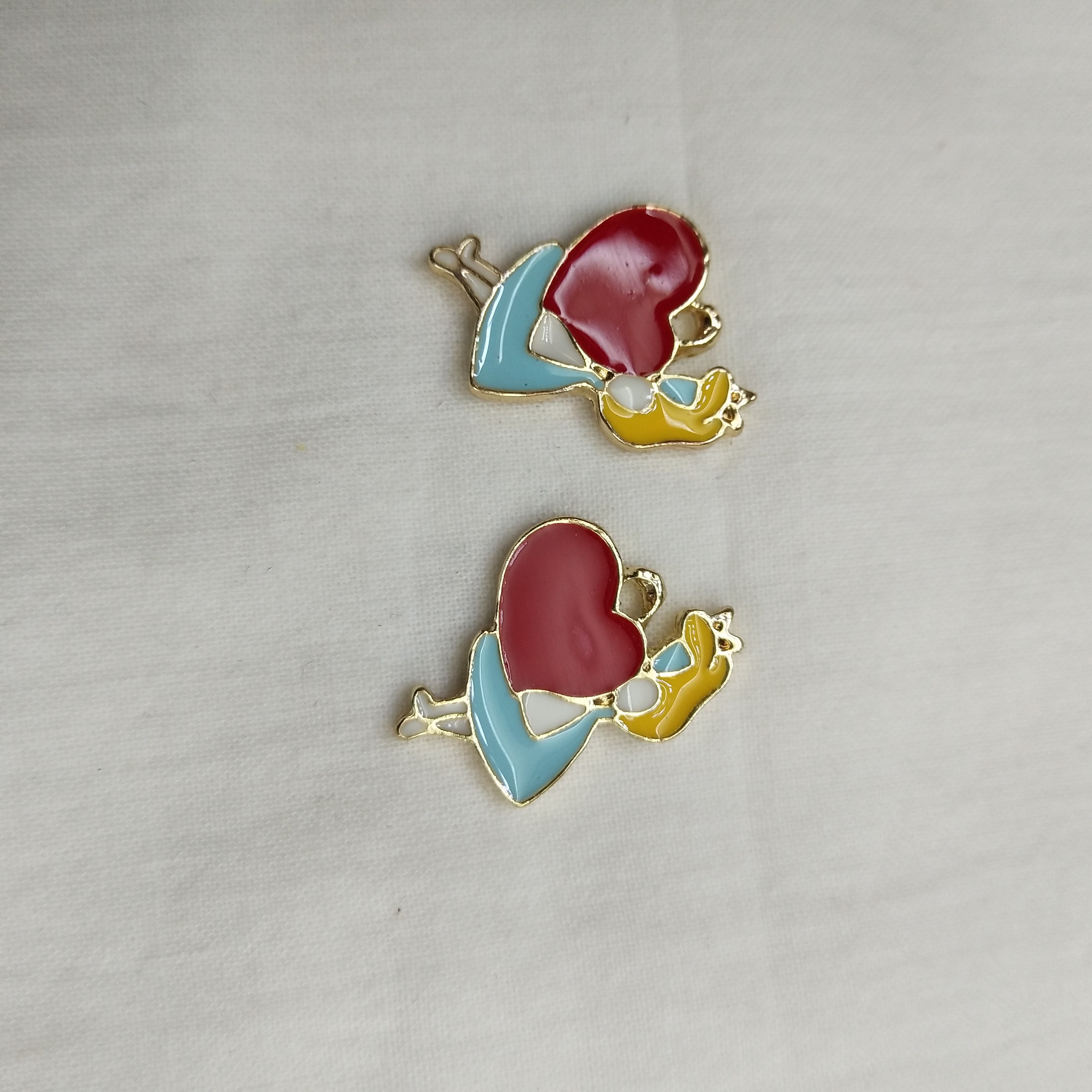 DIY handmade jewelry accessories: Alloy Man, Simple Single oil-dripping Man, cartoon pendant, decorative earrings (100ps/ pack) detail image 3